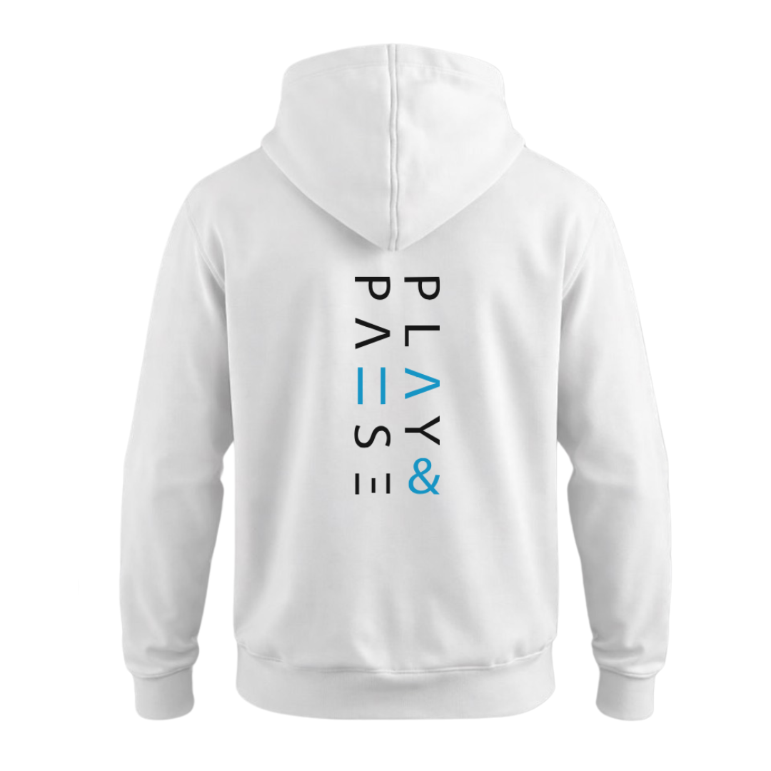 Play Now Essential Unisex Hoodie - White