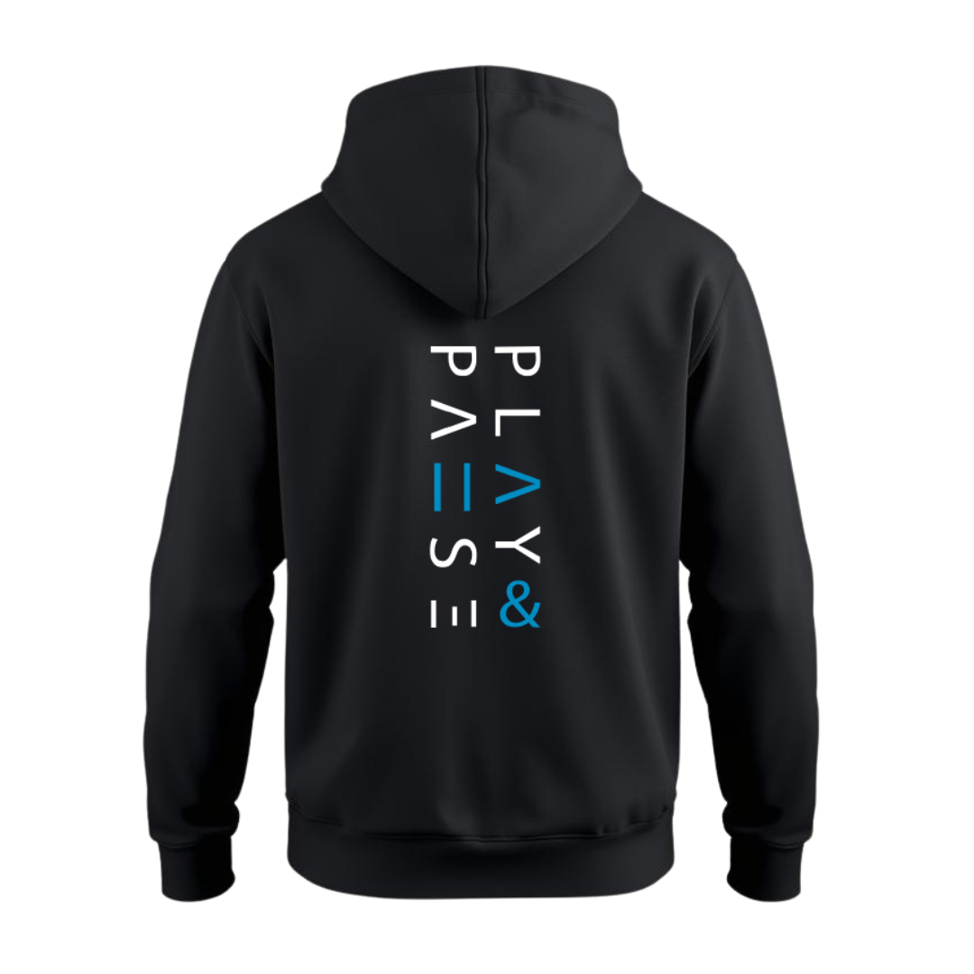 Play Now Essential Unisex Hoodie -  Black