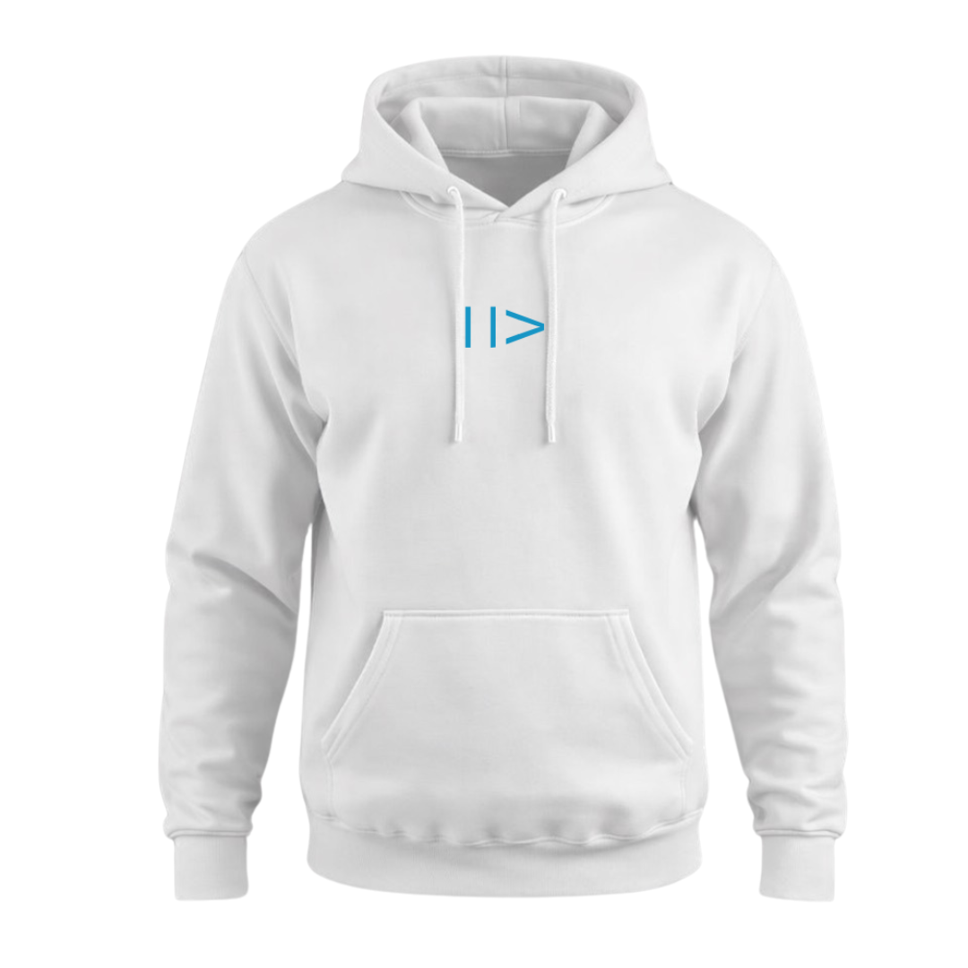 Play Now Essential Unisex Hoodie - White